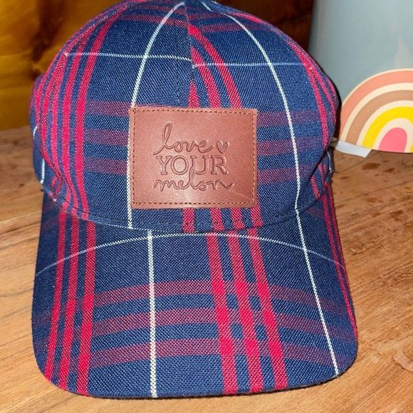 Love Your Melon Accessories - Love your melon plaid baseball cap